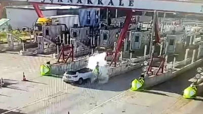 Tekirdağ’ın Malkara ilçesinde yer alan 1915 Çanakkale Otoyolu gişelerinde meydana