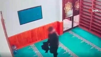 Burdur’da bir caminin sadaka kutusundan 200 TL çalan ve kayıplara