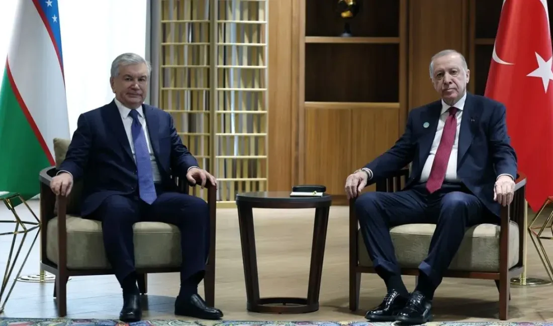 Cumhurbaşkanı Recep Tayyip Erdoğan ve Özbekistan Cumhurbaşkanı Şevket Mirziyoyev bir