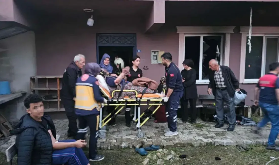 Kastamonu’nun Çatalzeytin ilçesinde sobayı yakmak isterken adeta ölümden dönen ailenin