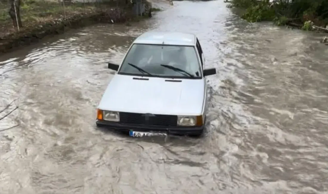 Tokat’ta etkili olan sağanak yağışlar ve barajların dolmasıyla birlikte Yeşilırmak’ta