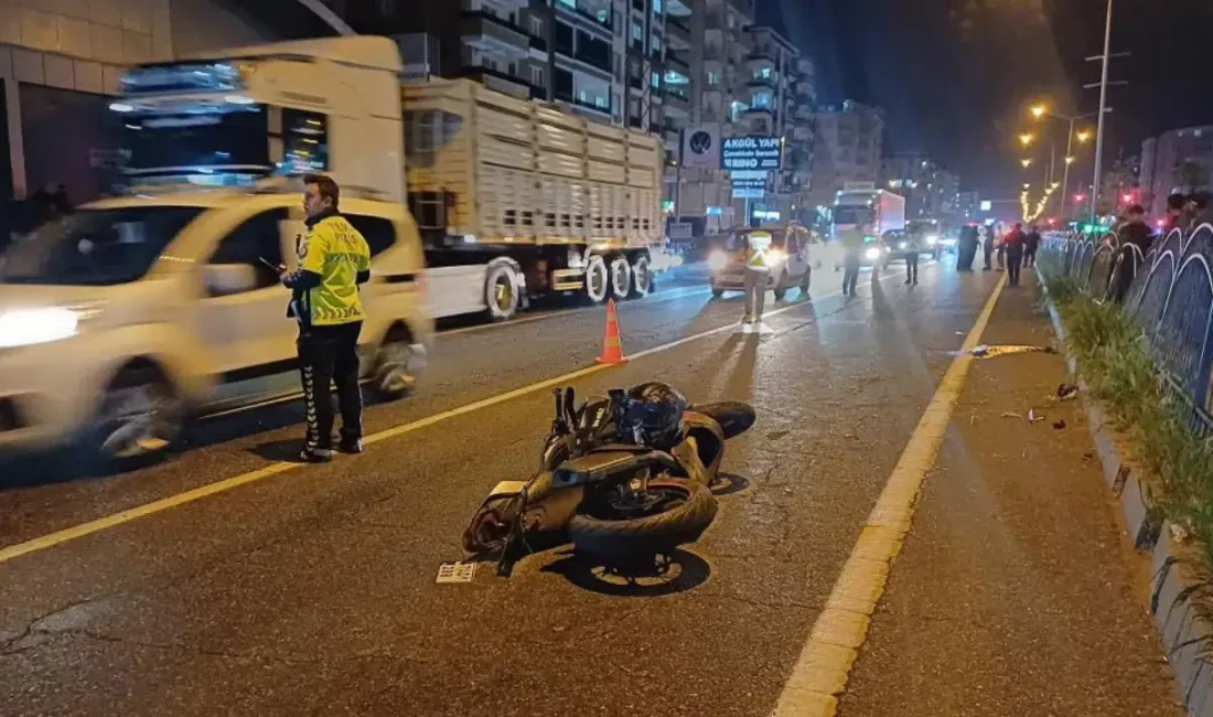 Batman’da seyir halindeki bir motosikletin yolun karşısına geçmek isteyen yayaya
