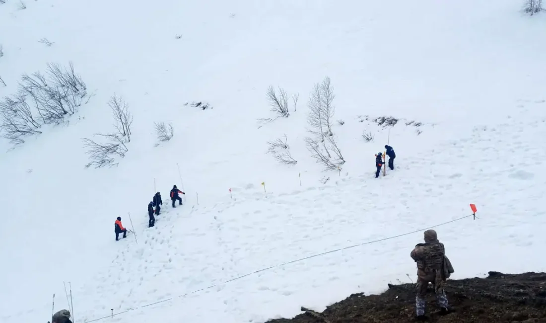 Artvin’in Ardanuç ilçesinde 31 Aralık 2025 tarihinde meydana gelen çığ