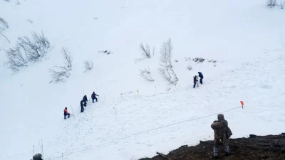Artvin’in Ardanuç ilçesinde 31 Aralık 2025 tarihinde meydana gelen çığ