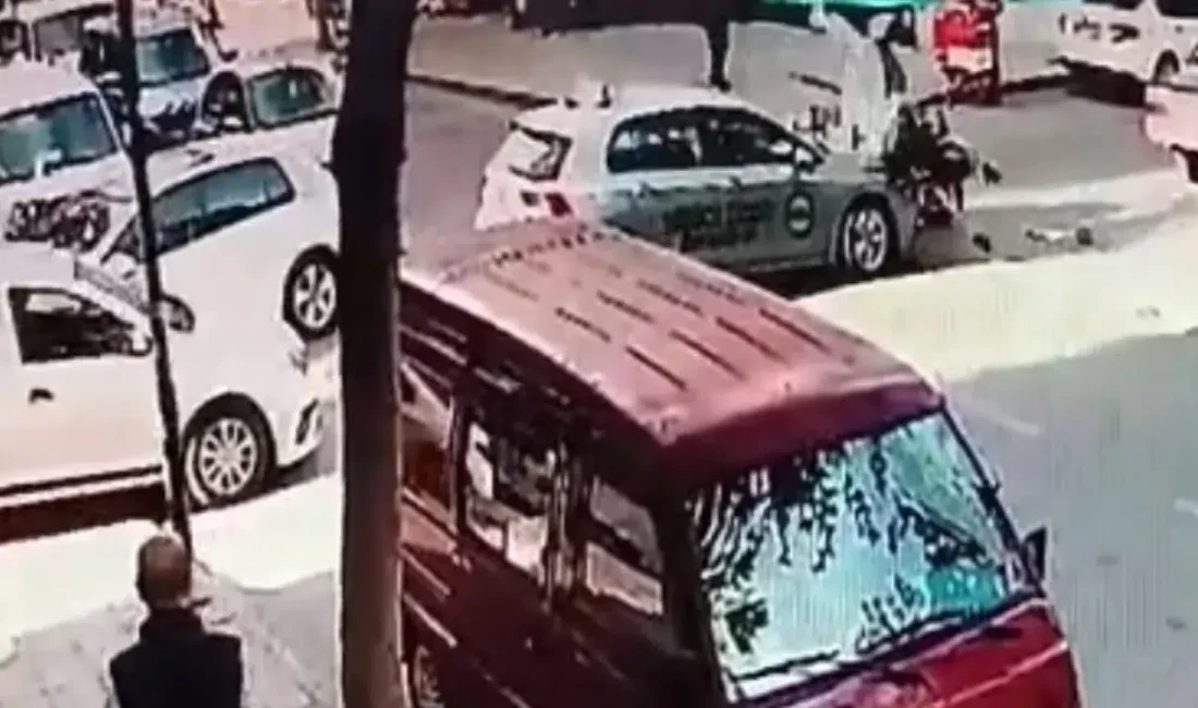 Tekirdağ’ın Çorlu ilçesinde otomobil ile motosikletin karıştığı trafik kazasında ortalık