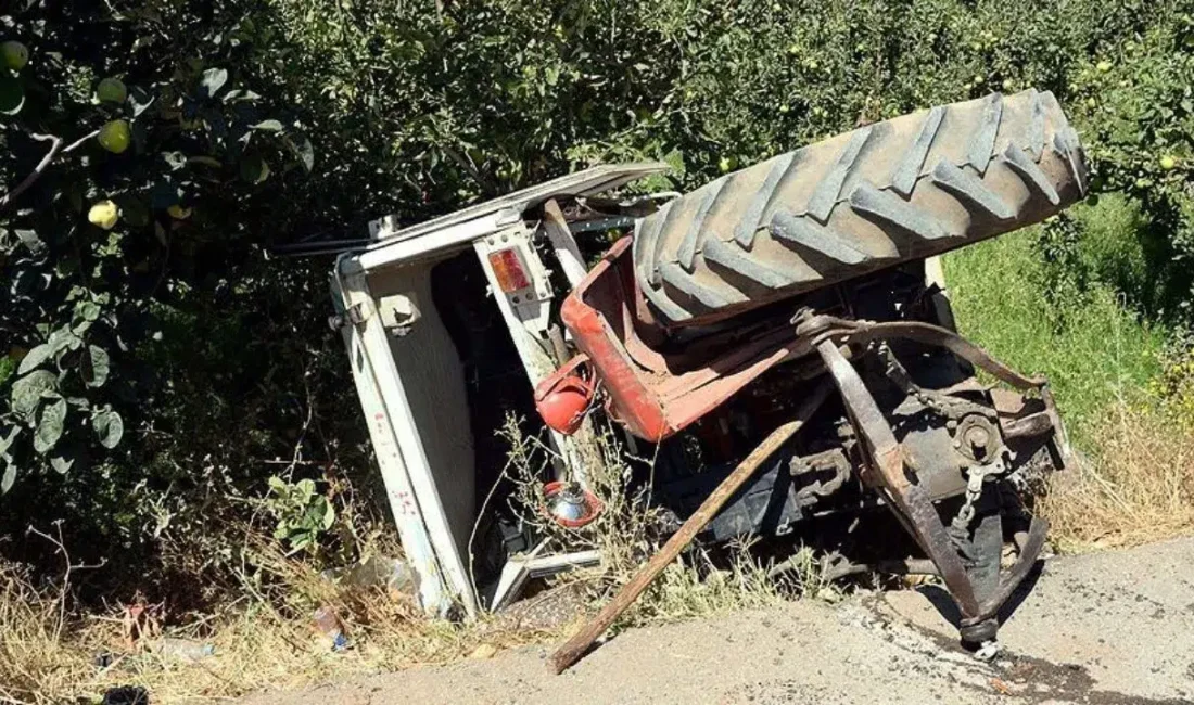 Manisa’nın Soma ilçesinde tarlasını sürmek için direksiyon başına geçen 79