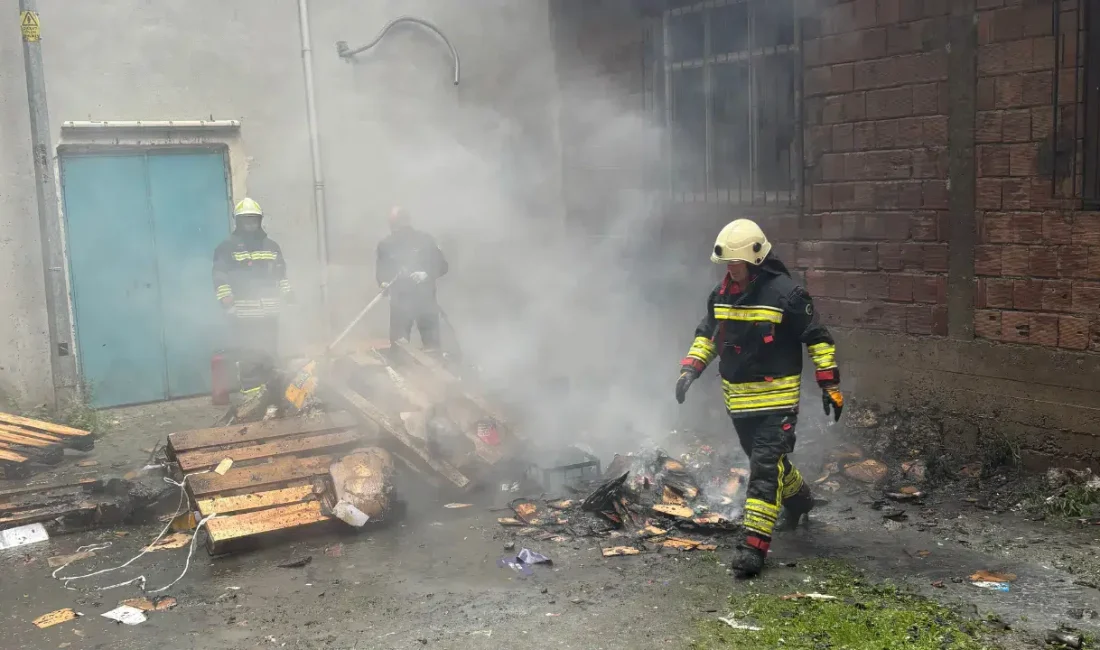 Ordu’nun Ünye ilçesinde faaliyet gösteren bir zincir markete ait atık