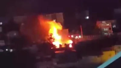 Kocaeli’nin Dilovası ilçesinde tek katlı bir gecekonduda çıkan yangın, mutfak