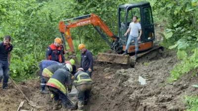 Samsun’un Salıpazarı ilçesinde, bir fındık bahçesinde define bulma umuduyla başlatılan