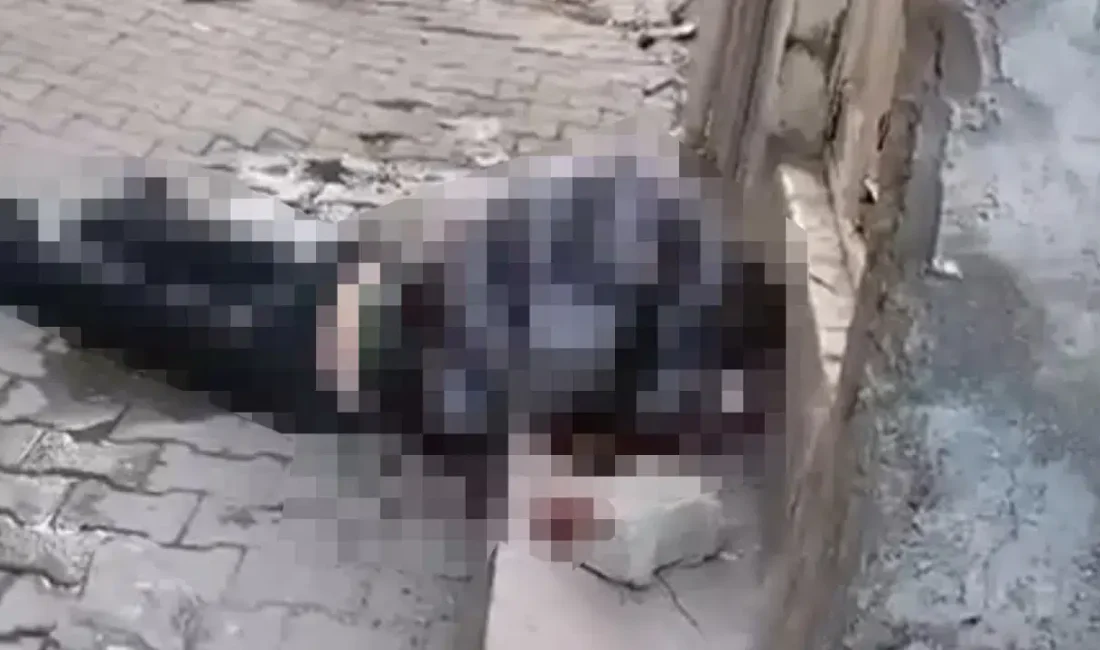 Siirt’te bayram sabahı erken saatlerde sokak ortasında hareketsiz yatan bir
