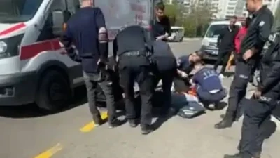 Siirt’te meydana gelen trafik kazasında otomobil ve motosikletin çarpışması sonucu