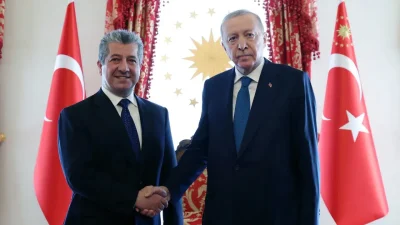 Cumhurbaşkanı Recep Tayyip Erdoğan, Irak Kürt Bölgesel Yönetimi (IKBY) Başbakanı