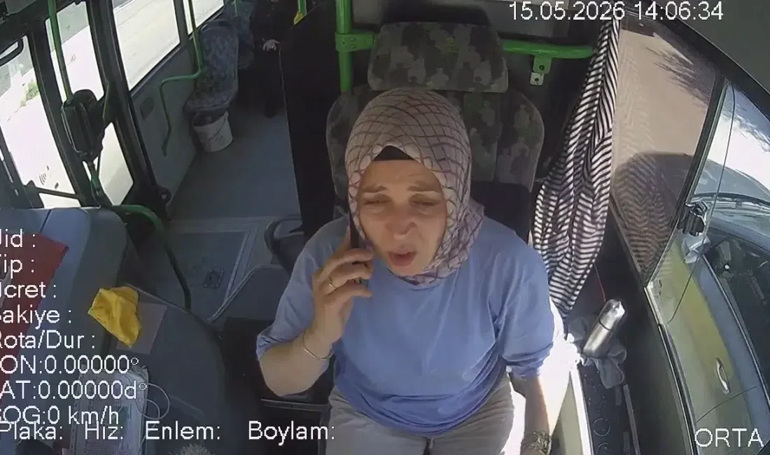 Bursa’nın İnegöl ilçesinde seyir halindeki halk otobüsünde bir yolcunun aniden
