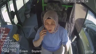 Bursa’nın İnegöl ilçesinde seyir halindeki halk otobüsünde bir yolcunun aniden