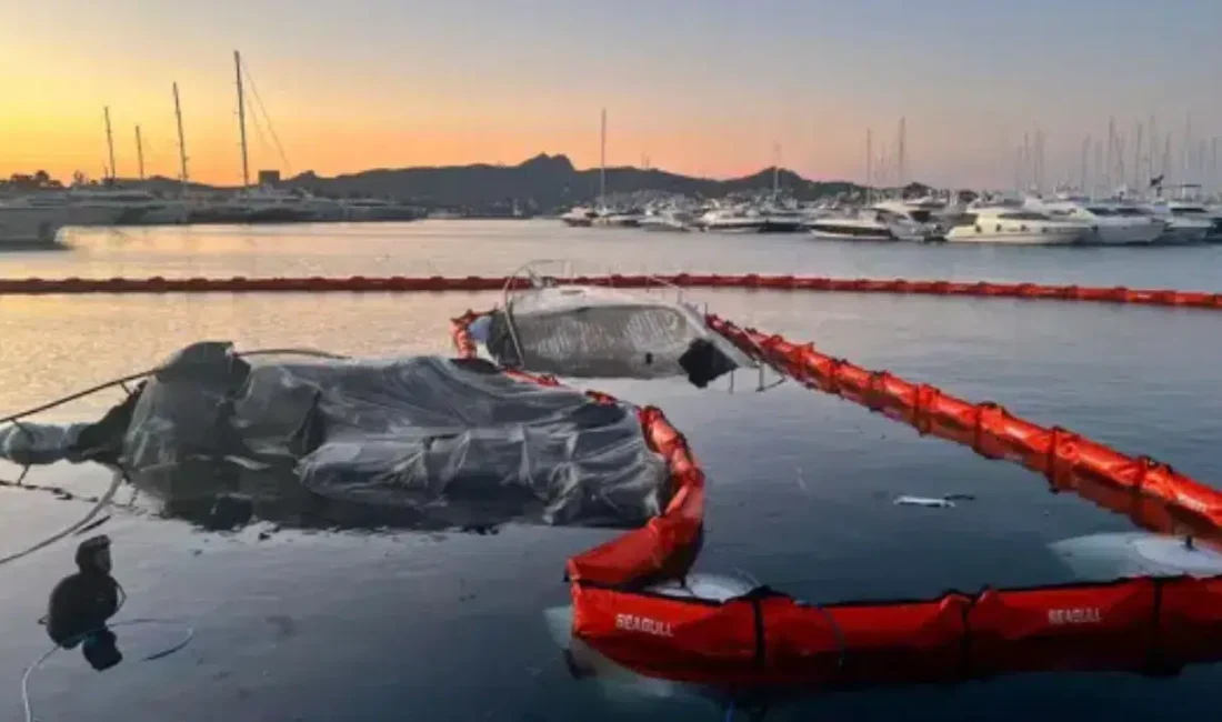 Bodrum’da marinayı savaş alanına çeviren yangının ardından sulara gömülen 7