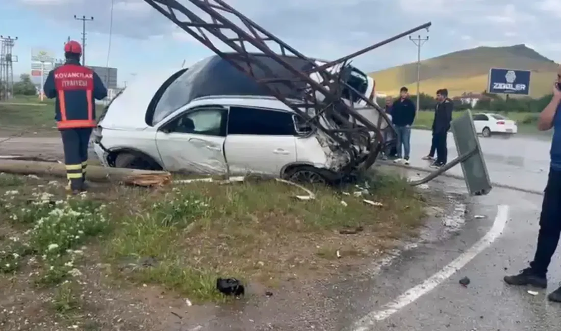 Elazığ-Bingöl kara yolunda seyir halindeyken sürücüsünün kontrolünden çıkan SUV aracın