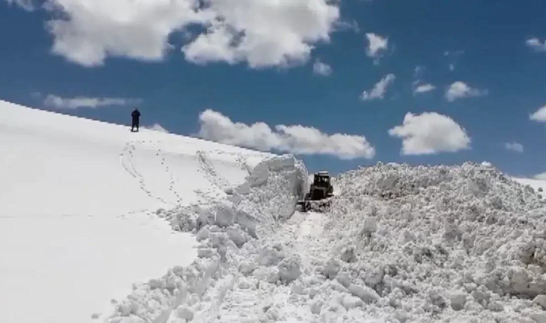 Erzincan’ın Tercan ilçesinde bahar aylarının yaşandığı bu günlerde kıştan kalma