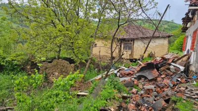 Tokat merkeze bağlı Nebi köyünde etkili olan sağanak yağış, büyük