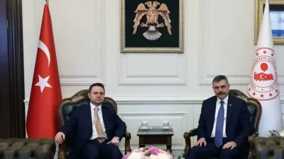 Adalet Bakanı Akın Gürlek, İçişleri Bakanı Mustafa Çiftçi’yi makamında ziyaret