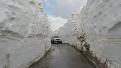 Muş’ta kış mevsiminin en sert geçtiği bölgelerden biri olan Üçevler