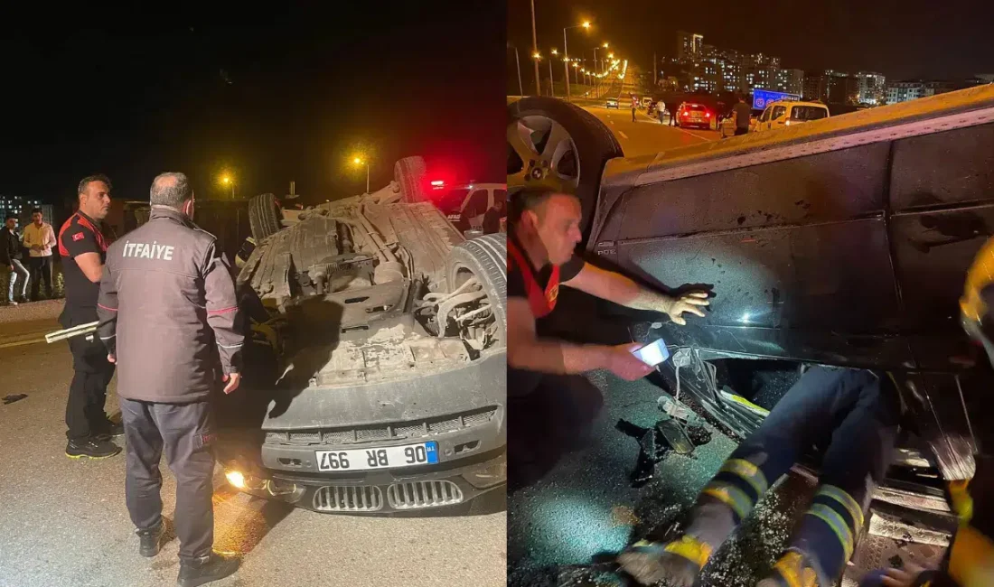 Siirt’te görev başındaki ambulans ile bir otomobilin kafa kafaya çarpışması
