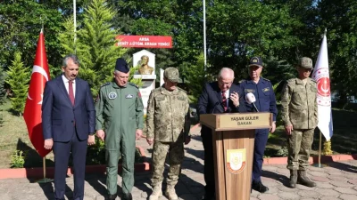 Milli Savunma Bakanı Yaşar Güler’in Edirne’deki sınır birliklerini ziyareti sırasında