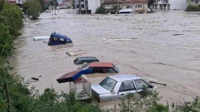 Samsun’un Havza ilçesinde meydana gelen şiddetli yağışların ardından bölge adeta