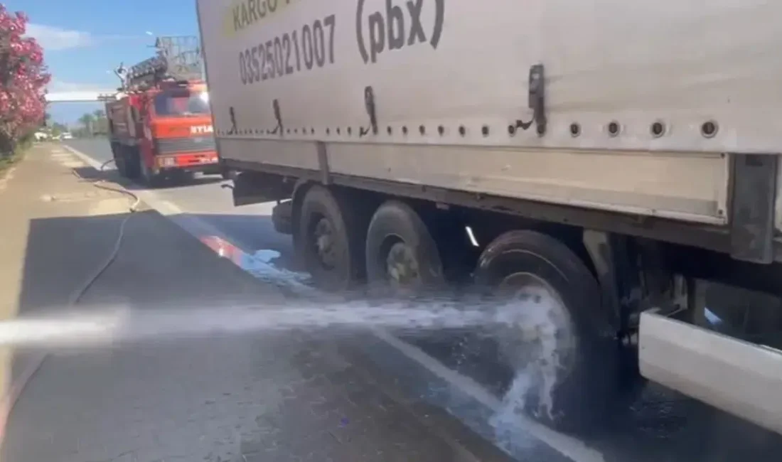 Antalya’nın Alanya ilçesinde seyir halindeyken bir anda alevlere teslim olan
