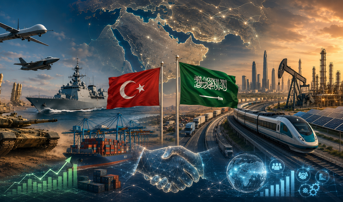 Savunma sanayi, ulaştırma projeleri, ekonomik işbirlikleri ve bölgesel angajmanlar. Türkiye