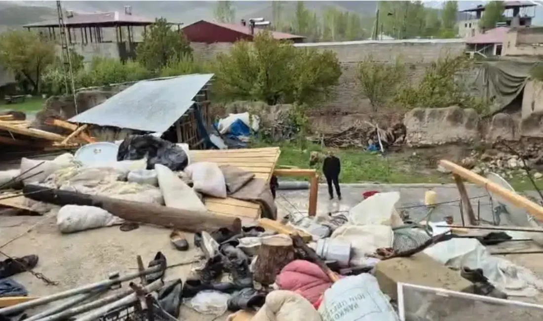 Van’da etkili olan olumsuz hava şartları hayatı adeta durma noktasına