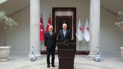 Türkiye Büyük Millet Meclisi Başkanı Numan Kurtulmuş, bir dizi temas