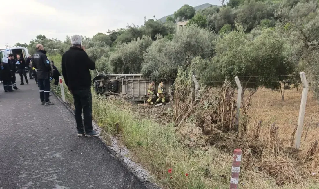 Manisa’da sabah saatlerinde meydana gelen feci kazada işçileri taşıyan servis
