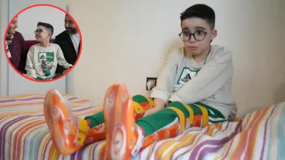 Erzurum’da kas erimesi hastalığıyla (DMD) mücadele eden 10 yaşındaki Ahmet
