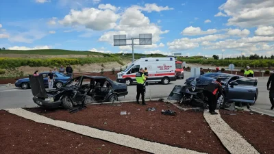 Çorum’da meydana gelen feci trafik kazasında aralarında Amasya Hamamözü Kaymakamı