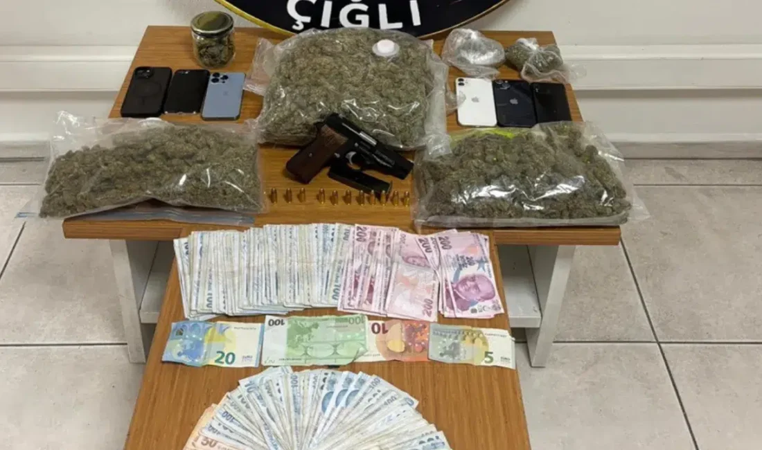 İzmir’in Çiğli ilçesinde zehir tacirlerine yönelik düzenlenen nefes kesen operasyonda