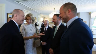 Cumhurbaşkanı Recep Tayyip Erdoğan, İstanbul’un tarihi dokusunda Belçika Kraliçesi Mathilde’yi