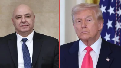 ABD Başkanı Donald Trump ile Lübnan Cumhurbaşkanı Joseph Avn arasında