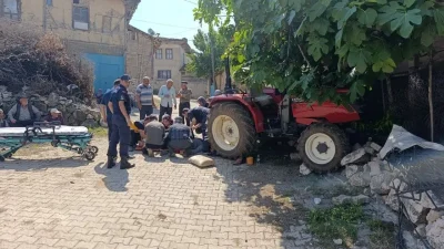 Bilecik merkeze bağlı Çavuşköy köyünde tarım sezonunun hareketli günlerinde meydana
