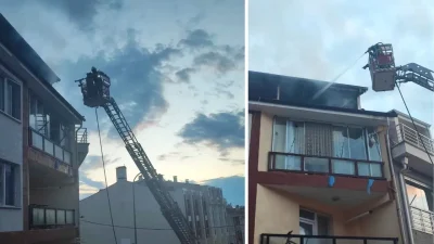 Eskişehir’in Odunpazarı ilçesinde 3 katlı bir apartmanın teras katında çıkan