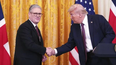 İngiltere Başbakanı Keir Starmer, ABD Başkanı Donald Trump ve NATO
