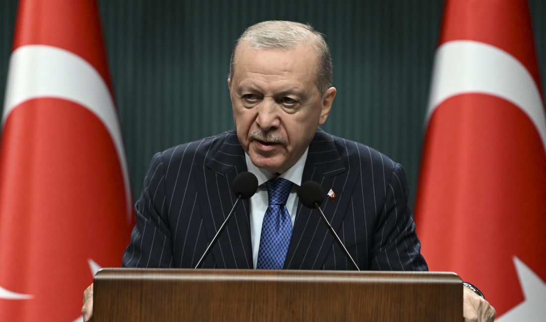 Cumhurbaşkanı Recep Tayyip Erdoğan başkanlığında Beştepe’de toplanan Kabine Toplantısı’nın ardından,