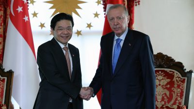 Cumhurbaşkanı Recep Tayyip Erdoğan, Türkiye’ye çalışma ziyaretinde bulunan Singapur Başbakanı