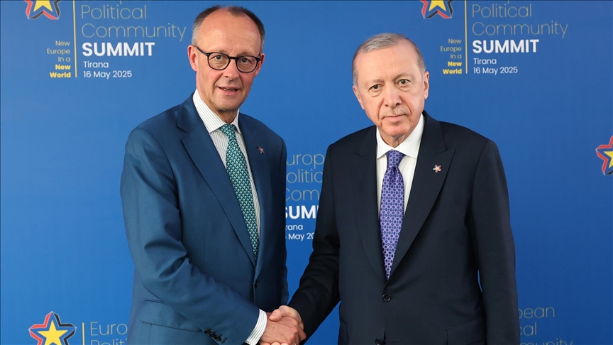 Cumhurbaşkanı Recep Tayyip Erdoğan, Almanya Şansölyesi Friedrich Merz ile gerçekleştirdiği