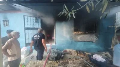 Mersin’in Mut ilçesinde aniden yükselen dumanlar mahalle sakinlerine büyük panik
