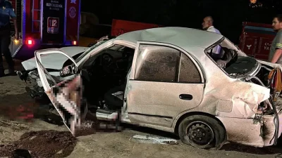 Samsun’un Çarşamba ilçesinde güne damga vuran feci bir trafik kazası