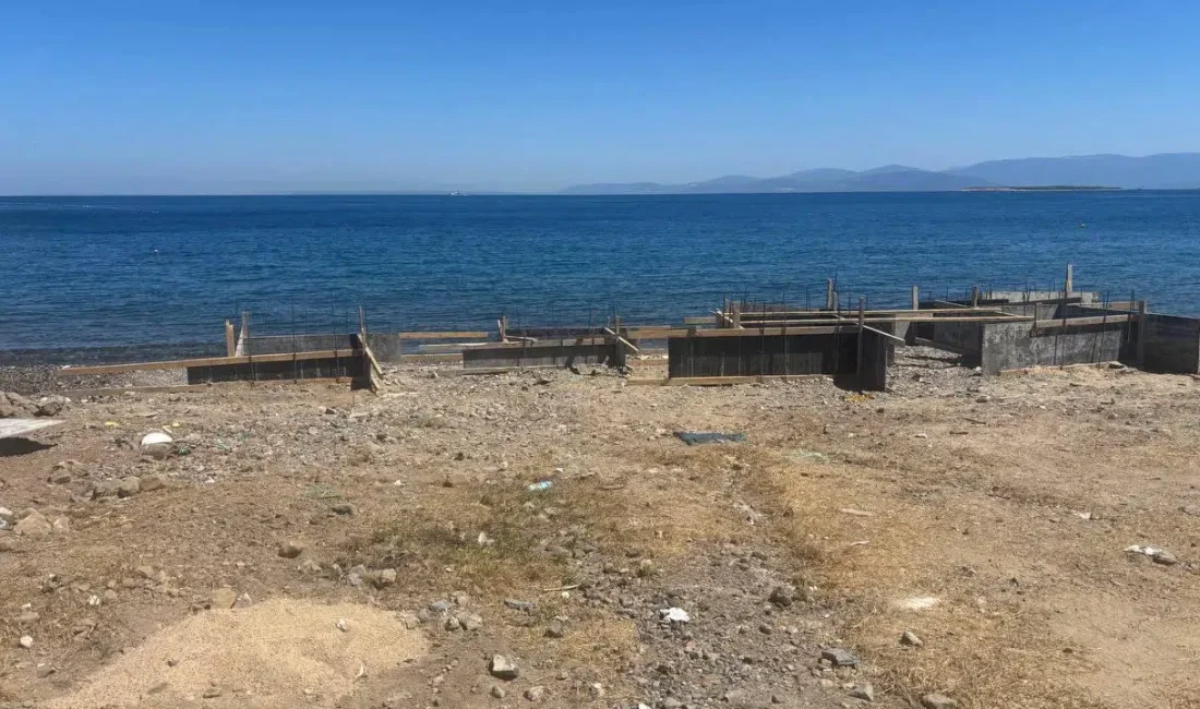 Muğla’nın dünyaca ünlü turizm merkezi Bodrum’da, sahile tonoz yapmak amacıyla