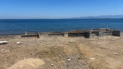 Muğla’nın dünyaca ünlü turizm merkezi Bodrum’da, sahile tonoz yapmak amacıyla