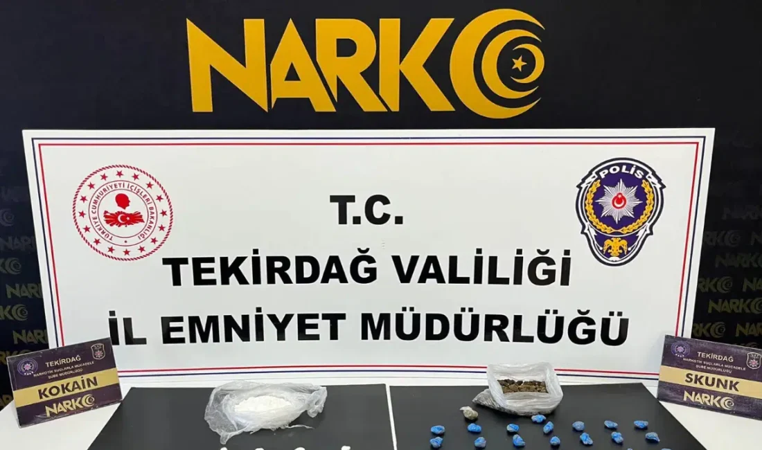 Tekirdağ il genelinde zehir tacirlerine yönelik gerçekleştirilen geniş çaplı uyuşturucu