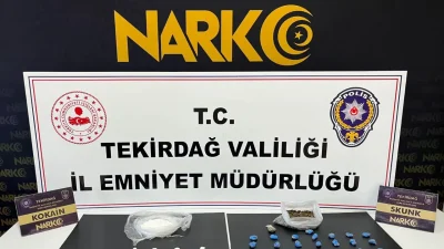 Tekirdağ il genelinde zehir tacirlerine yönelik gerçekleştirilen geniş çaplı uyuşturucu