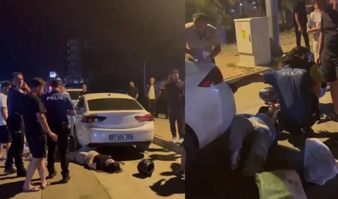 Antalya’da meydana gelen ve iki kişinin yaralanmasıyla sonuçlanan trafik kazasının